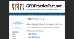 Desktop Screenshot of gedpracticetest.net