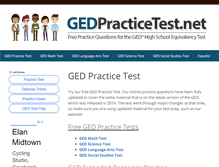 Tablet Screenshot of gedpracticetest.net